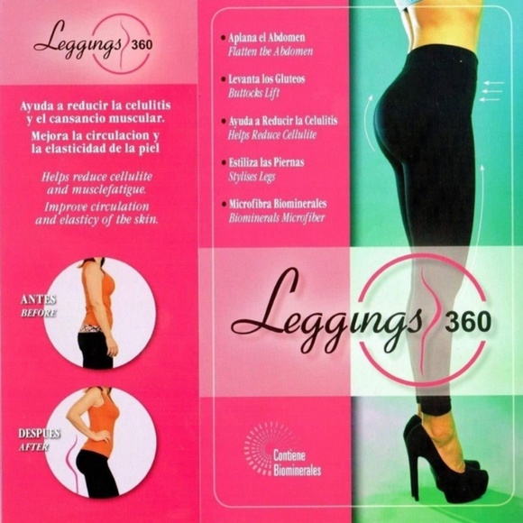 Mid Rise Tummy Control Compression Shaper Leggings - Picture 3 of 3